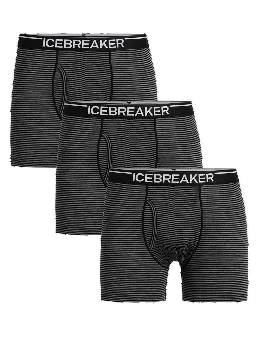 Sous Vêtement Icebreaker Merino Anatomica Boxers With Fly 3 Pack Homme Grise | FR 1322ZUTG